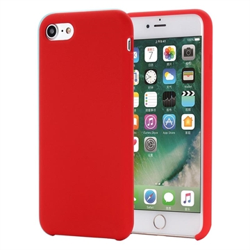 Capa de silicone líquido para iPhone 7/8/SE (2020)/SE (2022) - Vermelho