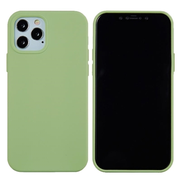 Capa de Silicone Líquido para iPhone 12 Pro Max - Verde claro