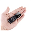Mini-Telemóvel Flip Long-CZ J9 - GSM, Bluetooth - Preto