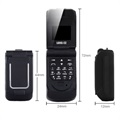 Mini-Telemóvel Flip Long-CZ J9 - GSM, Bluetooth - Preto