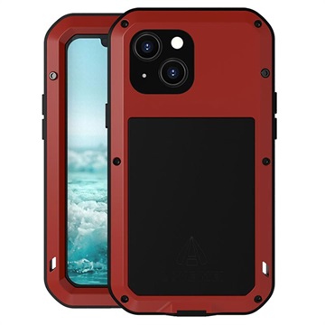 Capa Híbrida Love Mei Powerful para iPhone 13 Mini - Vermelho