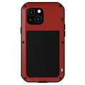 Capa Híbrida Love Mei Powerful para iPhone 13 Mini - Vermelho
