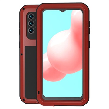 Capa Híbrida Love Mei Powerful para Samsung Galaxy A32 5G/M32 5G - Vermelho