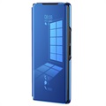 Luxury Mirror View Samsung Galaxy Z Fold2 5G Flip Case - Blue