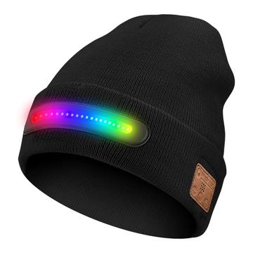 Gorro LED M1-BTD4 com Bluetooth 5.4 e altifalantes estéreo