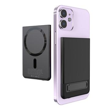 Carregador sem fios MagSafe de metal ultrafino M10 15W/5000mAh - iPhone 12/13/14/15/16/17/Air - Preto