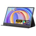 M156F04 Monitor portátil Full HD com altifalantes duplos - 15.6" - Preto