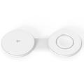 Carregador magnético sem fios 2 em 1 M40 para iPhone, Apple Watch, AirPods - 25W/5W - Branco