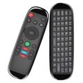 Rato Air Fly sem fios M6 com teclado para Smart TV, TV Box - Preto