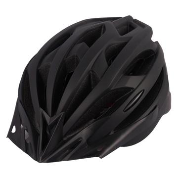 Capacete de bicicleta MTB Capacete de bicicleta de estrada para jovens adultos confortável com luz traseira de segurança LED - preto mate