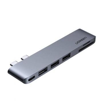 MacBook Pro/Air Ugreen CM251 Hub USB-C 6 em 1 - Cinzento