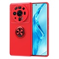 Capa Magnética com Suporte de Anel para Xiaomi 12S Ultra - Vermelho
