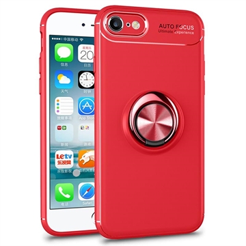 Capa Magnética com Suporte Anel para iPhone 7/8/SE (2020)/SE (2022) - Vermelho