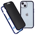 Bolsa Magnética com Vidro Temperado de Privacidade para iPhone 15 - Azul