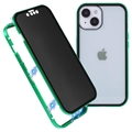 Bolsa Magnética com Vidro Temperado de Privacidade para iPhone 15 - Verde