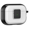 Capa magnética para Apple AirPods Pro, design com fivela para auscultadores Bluetooth Capa TPU com mosquetão