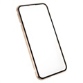 Capa Magnética com Vidro Temperado para Samsung Galaxy S22 5G - Dourado