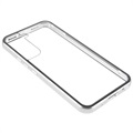 Capa Magnética com Vidro Temperado para Samsung Galaxy S22 5G - Prateado