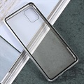 Capa Magnética de Vidro Temperado para Samsung Galaxy A51 - Prateado