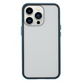 Capa Magnética de Vidro Temperado para iPhone 13 Pro - Azul