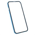 Capa Magnética de Vidro Temperado para iPhone 13 Pro - Azul