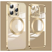 Capa Híbrida Magnética para iPhone 14 Pro Max - Dourado