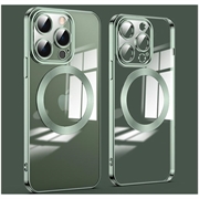 Capa Híbrida Magnética para iPhone 14 Pro Max - Verde
