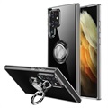 Capa Magnética com Suporte de Anel para Samsung Galaxy S22 Ultra 5G