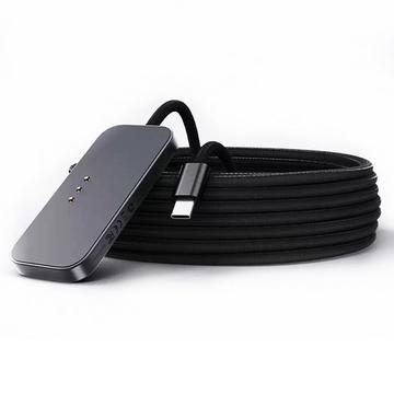 Carregador magnético sem fios de 18W - iPad Air 13 2025/2024/Pro 12.9 2022/2021/2020/2018 - Preto