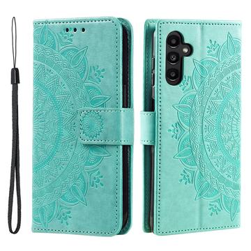 Bolsa tipo Carteira Mandala Series para Samsung Galaxy A34 5G - Verde