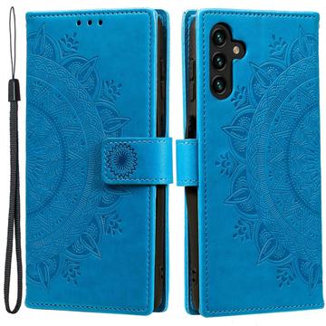Bolsa tipo Carteira Mandala Series para Samsung Galaxy A54 5G - Azul