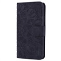 Bolsa Tipo Carteira com Suporte Série Mandala para iPhone 11 - Preto