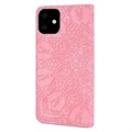 Bolsa Tipo Carteira com Suporte Série Mandala para iPhone 11 - Cor-De-Rosa