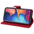 Bolsa tipo Carteira Mandala Series para Samsung Galaxy A50 - Vermelho