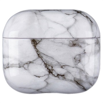 Capa Marble Pattern para AirPods 3 - Branco