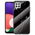 Capa de Vidro Temperado Série Marble para Samsung Galaxy A22 4G - Preto