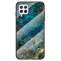 Capa de Vidro Temperado Série Marble para Samsung Galaxy A22 4G - Verde