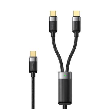 Cabo de carregamento USB-C entrançado 2 em 1 Mcdodo CA-6780 - 1.5m
