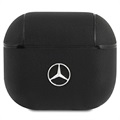 Bolsa de Pele Mercedes-Benz Electronic Line para AirPods 3 - Preto