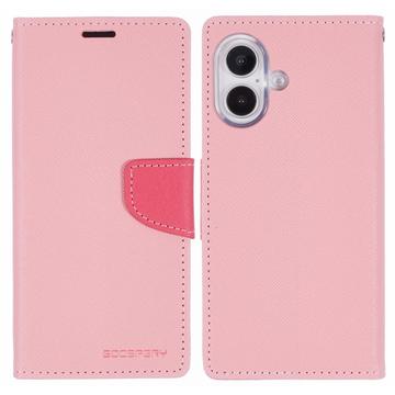 Capa Tipo Carteira Mercury Goospery Fancy Diary para iPhone 16 - Cor-de-Rosa