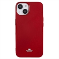 Capa de TPU Mercury Goospery Glitter para iPhone 14 Plus - Vermelho