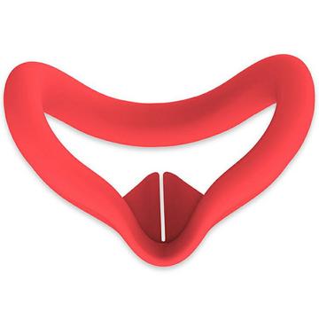 Capa de silicone para interface facial Meta Quest 3S VR - Vermelho