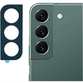 Protetor de Lente de Câmera de Metal para Samsung Galaxy S22 5G/S22+ 5G - Verde Escuro