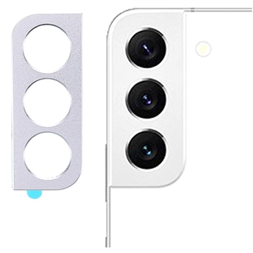 Protetor de Lente de Câmera de Metal para Samsung Galaxy S22 5G/S22+ 5G - Prateado