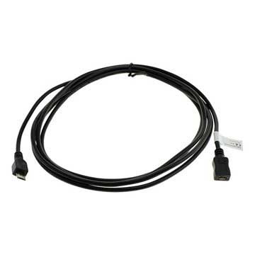 Cabo de Extensão Micro USB - 5 pinos - 2 m - Preto