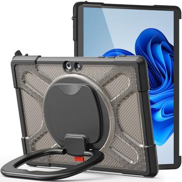 Capa Heavy Duty 360 para Microsoft Surface Go/Go 2/Go 3 - Preto translúcido