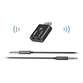 Mini Transmissor / Recetor de Áudio Bluetooth YET-TR6 - USB-A, 3.5mm