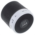 Mini Coluna Bluetooth com Microfone & Luz LED A9 - Preto Lascado