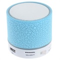 Mini Coluna Bluetooth com Microfone & Luz LED A9 - Azul Lascado