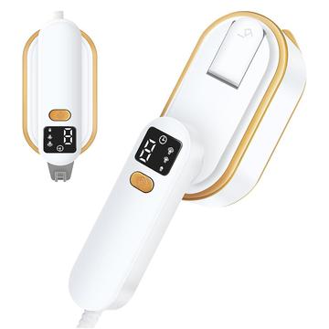 Mini vaporizador de roupa portátil com ecrã LED e 3 níveis de vapor - 1200W - Branco